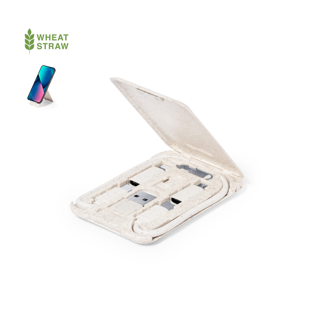 Supporto smartphone con cavi