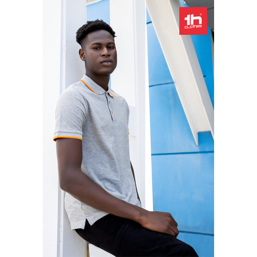 Polo bicolore a maniche corte da uomo