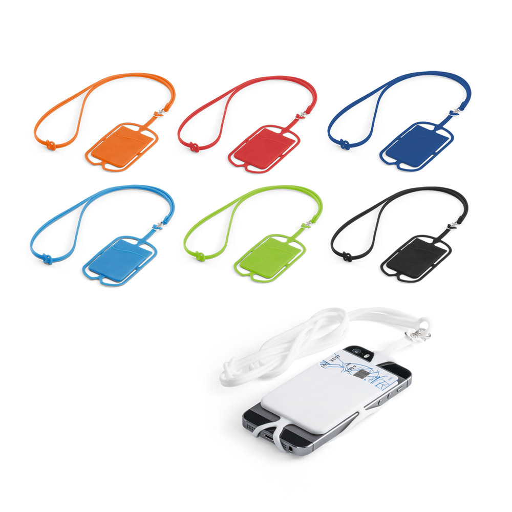 Porta tessere con supporto per cellulare