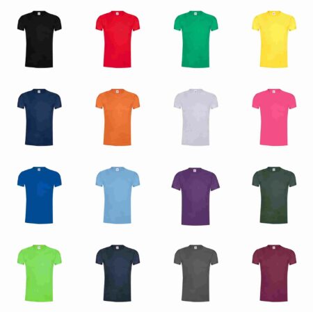 T-Shirt Adulto colorata 100% cotone