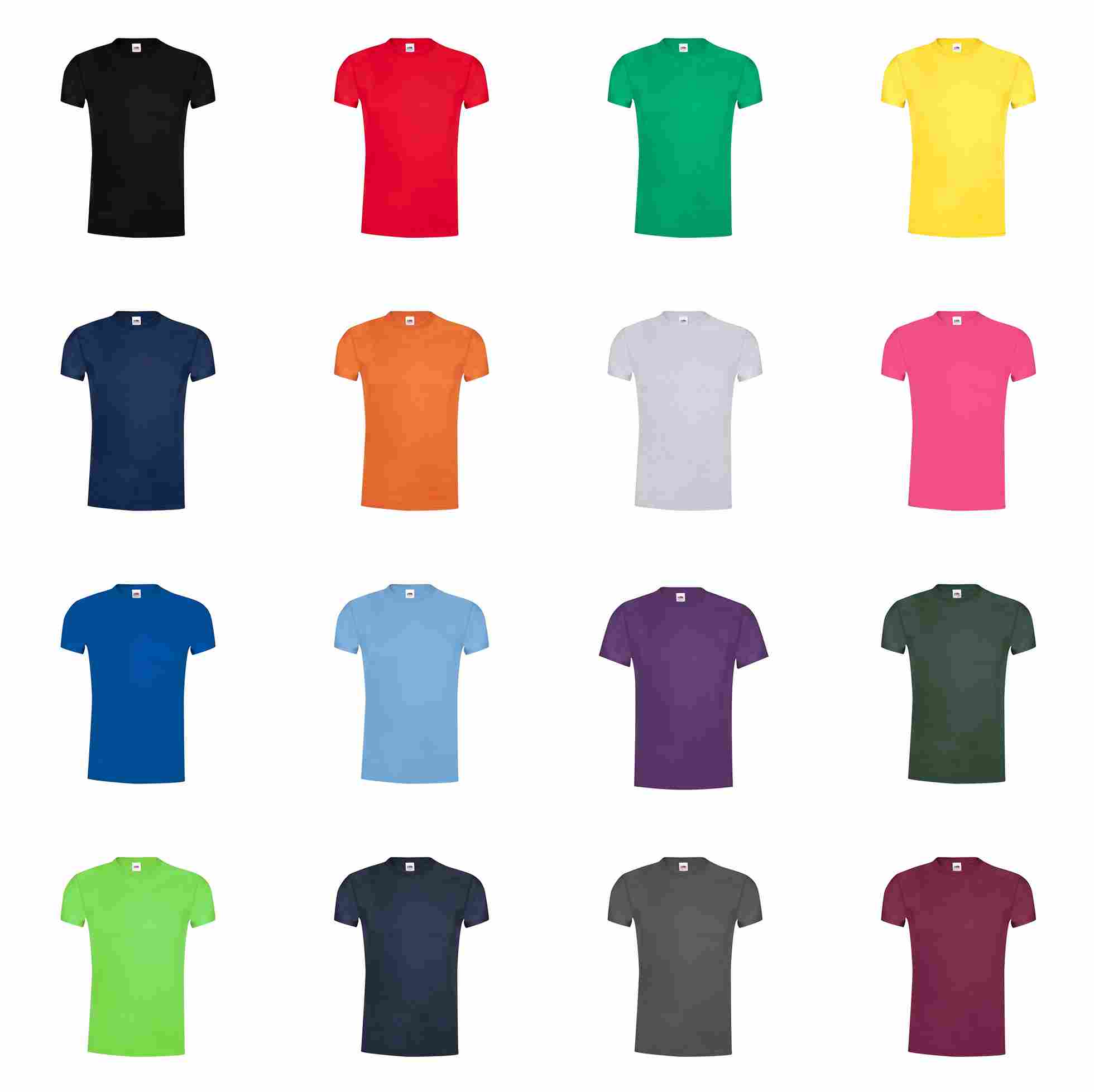 T-Shirt Adulto colorata 100% cotone