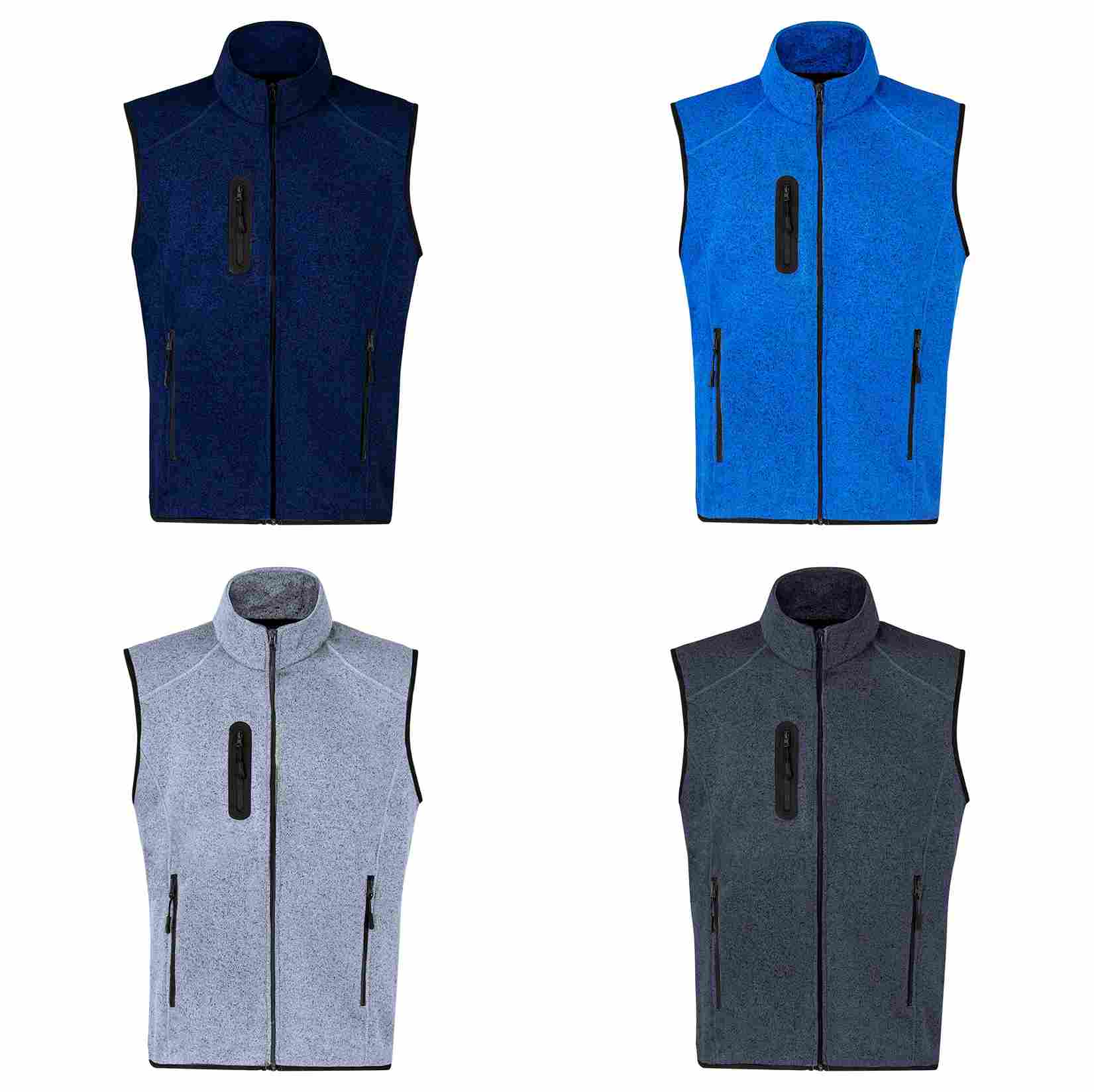 Gilet bicolore in pile