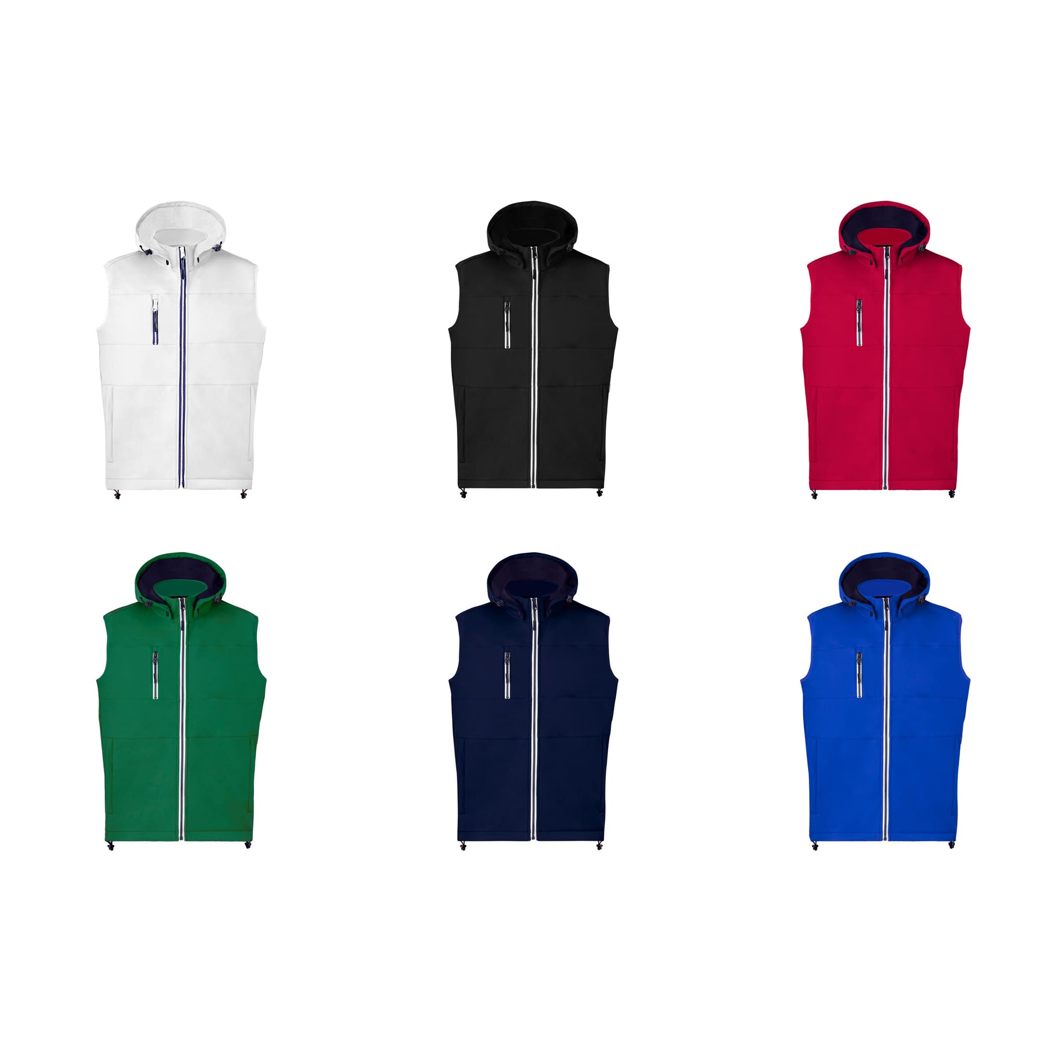 Gilet con cappuccio staccabile