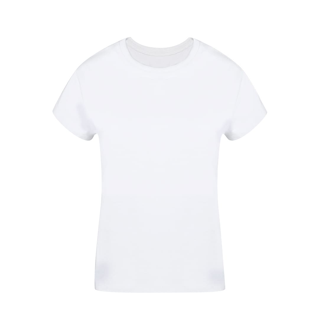 T-Shirt liscia bianca da donna - immagine 2