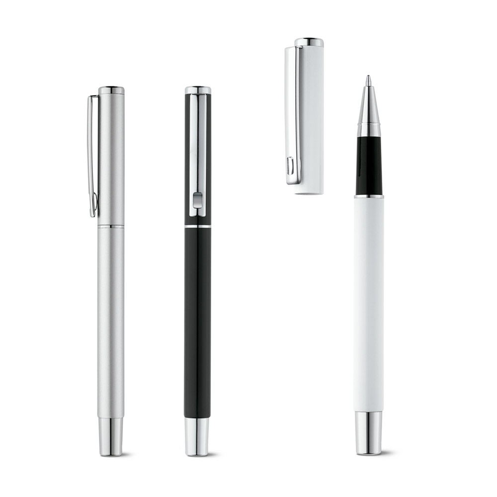 Penna roller in alluminio con clip