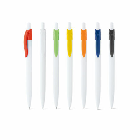 Penna a sfera in ABS con clip colorata
