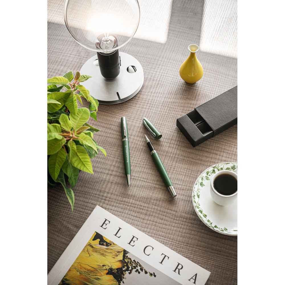 Set penna roller e penna a sfera con corpo in alluminio riciclato - immagine 7