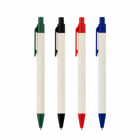 Penna a sfera realizzata con cartoni del latte riciclati