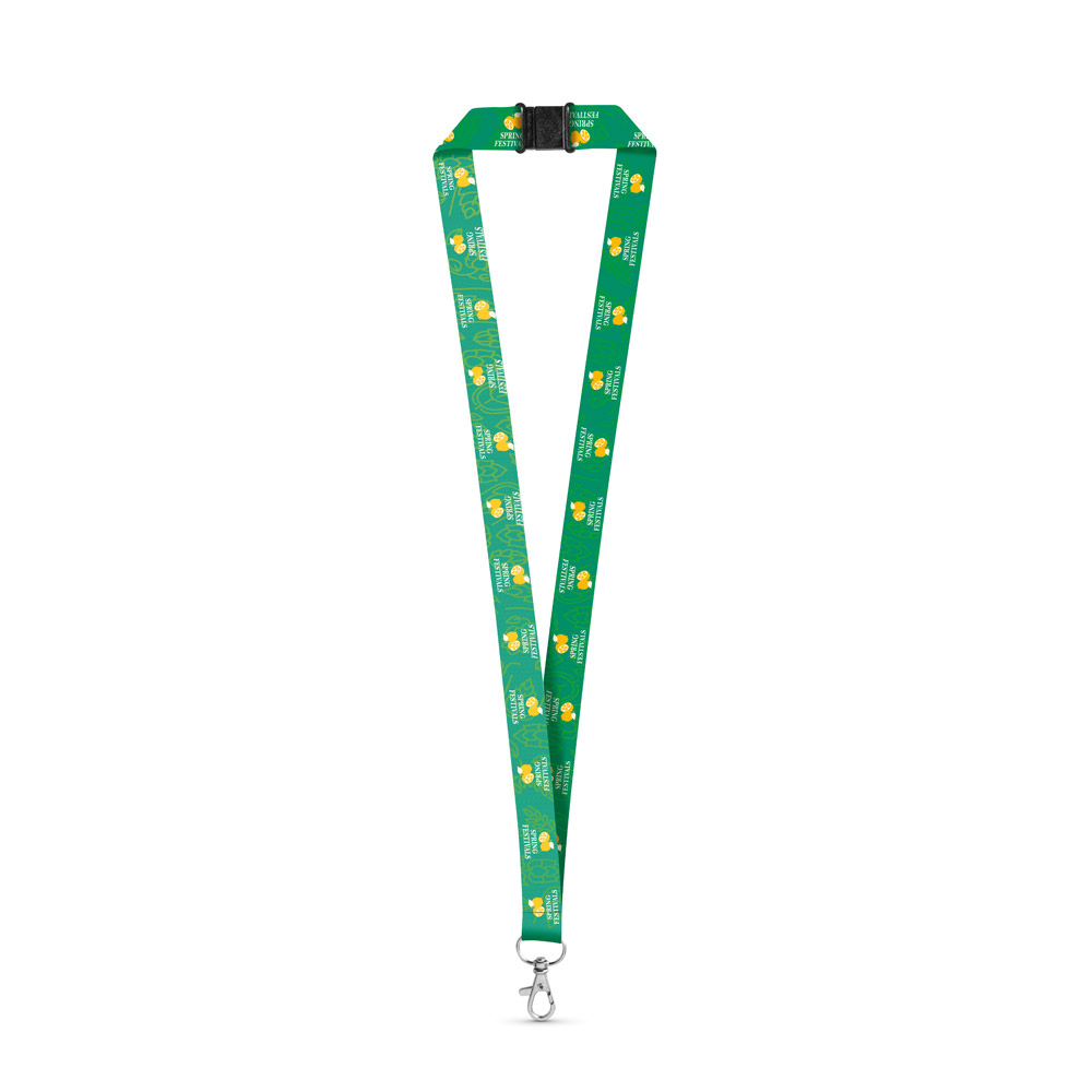 Lanyard per sublimazione in poliestere riciclato