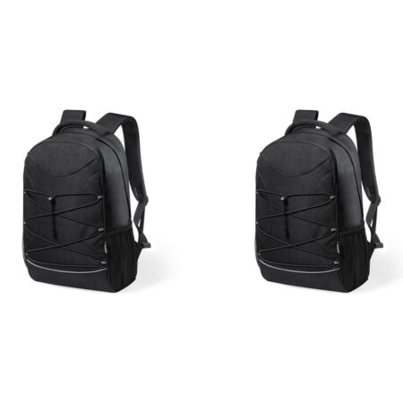 Zaino con cerniera e striscia riflettente