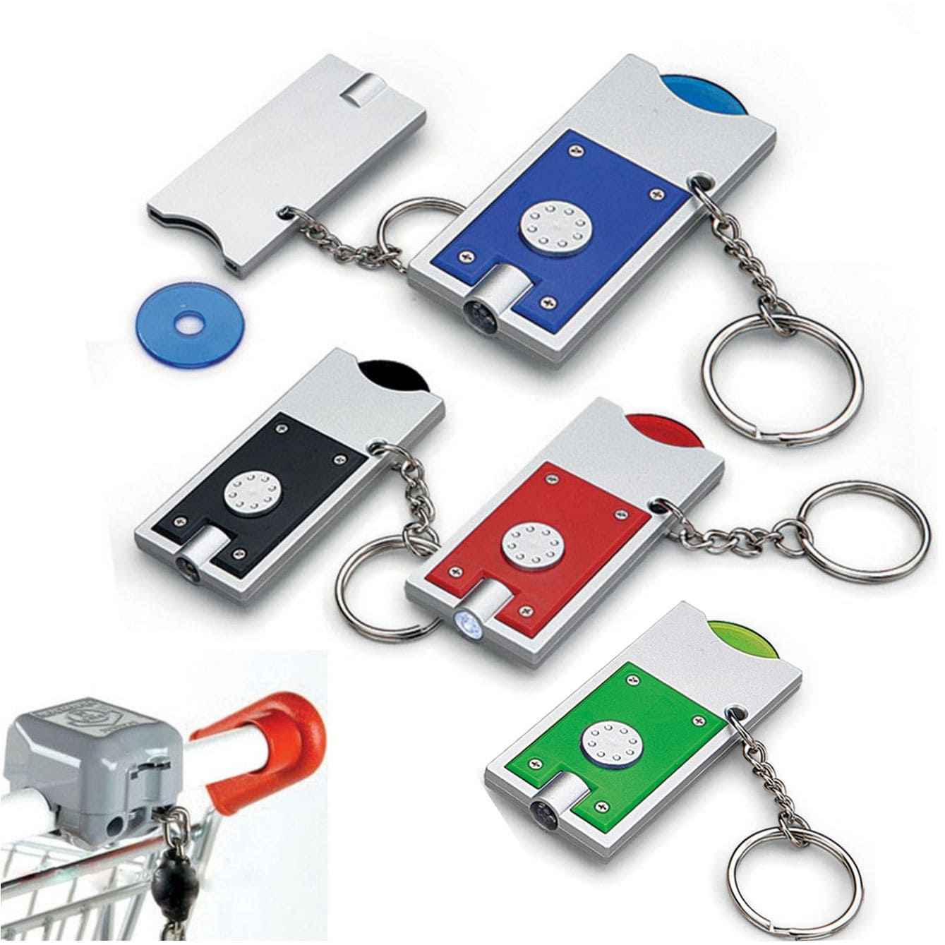 Portachiavi gettone con led