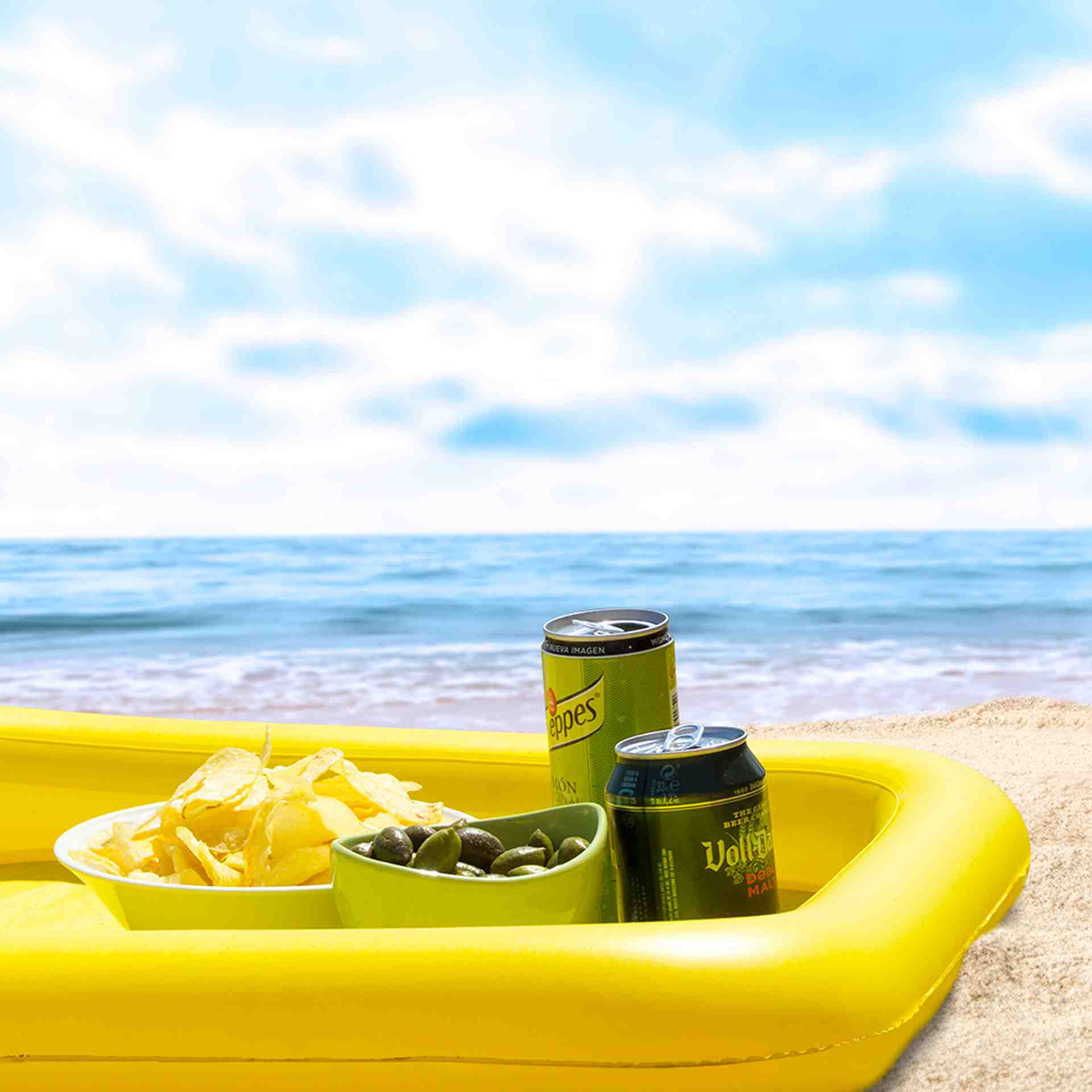 Vassoio gonfiabile in PVC in vari colori. - immagine 3